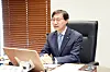 National Pension Service Chairman Kim Sung-joo speaks during an undated meeting.