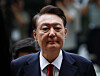 Former President Yoon Suk Yeol enters Seoul Central District Court in Seocho District, southern Seoul, on July 9, 2025.