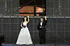 Seohyun, left, and Jun Hyun-moo host the Fact Music Awards in Macau in September 2025.