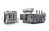 HD Hyundai Electric's switchgear, left, and power equipment
