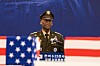U.S. Gen. Xavier Brunson, chief of the Korea–U.S. Combined Forces Command, speaks during the repatriation ceremony for Korean remains at Seoul Military Air Base in Gyeonggi on June 5.