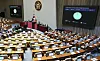 Democratic Party lawmakers railroad a revision to the Act on Promotion of Information and Communications Network Utilization and Information Protection during a plenary session held at the National Assembly in western Seoul on Dec. 24, 2025.
