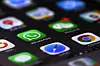 WhatsApp and other mobile applications are seen on a smartphone in undated file photo.