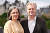 Producer Emma Thomas, left, and director Christopher Nolan pose for photographers upon arrival at the photo call for the film 'The Odyssey' on July 5 in London.