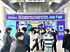 International students attend a job fair in North Chungcheong.