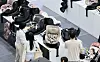 Visitors browse baby products at an exhibition held in Gyeonggi on June 18.