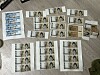Counterfeit bills of Korean won are seen in a photo provided by the Gumi Police Station.