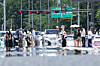 Heat shimmers rise above traffic road in western Seoul on July 12, when daily high reached 35 degrees Celsius (95 degrees Fahrenheit).