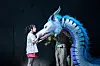 Actor Mone Kamishiraishi, left, performs as a Chihiro in 'Spirited Away' (2022) in an undated file photo.