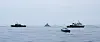 Navy vessels participate in a maritime drill for patrol mission in waters near Busan on June 18. The photo is unrelated to the story.