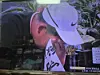 Tom Kim sheds his tears after confirming his victory at the Genesis Scottish Open on July 12.