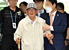Lee Man-hee, the leader and founder of Shincheonji Church of Jesus, arrives at the Seoul Central District Court in southern Seoul on June 24.