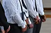Students from Paichai High School hold apology statement at Gwangju Jeil High School in Gwangju on July 7 over their chanting at a recent baseball match.