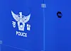 A police logo is seen in a search and seizure box