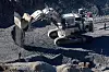 A mining truck in a copper and molybdenum mine on the Erdenetiyn-ovoo deposit, operated by Erdenet Mining Corporation in Erdenet, Mongolia, in 2018.
