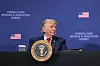 U.S. President Donald Trump looks on at the Pennsylvania Defense and Innovation Summit at the United States Army War College in Carlisle, Pennsylvania, on July 15.