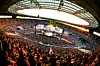 The venue for BTS's 'Arirang' world tour in Paris, State de France, is filled with concertgoers in a photo taken between July 17 and July 18.