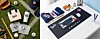Left: food container products produced through collaboration between LocknLock and the Doosan Bears; Right: Keyboard produced through collaboration between Logitech and the Doosan Bears
