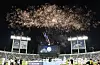 Fireworks light up the sky during the KBO All-Star Game held at Jamsil Baseball Stadium in southern Seoul on July 11.