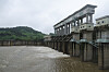 Gunnam Dam in Yeoncheon County, Gyeonggi, discharges water on July 15.