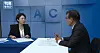 Ahn Gwi-ryeong, left, deputy presidential spokesperson, appears in YouTube show on July 22.
