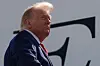 President Donald Trump boards Air Force One on July 22 at Joint Base Andrews, Maryland.