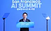 South Korean President Lee Jae-myung speaks at a podium during the San Francisco AI Summit.