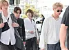 Cortis members walk through Incheon International Airport during departure for Jakarta.