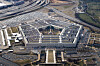 The Pentagon in Arlington, Virginia, is seen from the air on March 3, 2022.