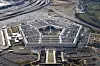 The Pentagon in Arlington, Virginia, is seen from the air on March 3, 2022.