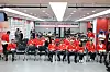 People Power Party officials and lawmakers watch exit poll broadcasting about the local elections at the party headquarters in western Seoul on June 3.