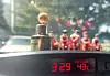 A car's thermometer reads an outside temperature of 43 degrees Celsius (109.4 degrees Fahrenheit) in an outdoor parking lot in Daegu on July 27.
