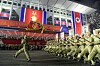 (평양 노동신문=뉴스1) = 북한 노동당 기관지 노동신문은 '전승절'(한국전쟁 정전협정체결일) 73주년을 맞아 조국해방전쟁(한국전쟁) 시기 상징종대들의 기념행진의식이 27일 저녁 수도 평양의 평양체육관광장에서 진행됐다고 보도했다. [국내에서만 사용가능. 재배포 금지. DB 금지. For Use Only in the Republic of Korea. Redistribution Prohibited] rodongphoto@news1.kr