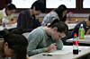 International test takers take the Test of Proficiency in Korean.