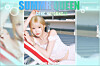 A fan art piece, created by a fan whose handle is @Flover_2018, to celebrate Song Ha-young's selection as the 'Summer Queen of This Year.'