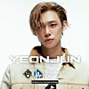 Poster for Yeonjun's first pitch at Dodger Stadium in California on Aug. 13