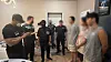 Police arrest scam ring members operated in Kazakhstan in an undated photo