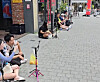 YouTubers and streamers participate in live broadcast near Bucheon Station, Gyeonggi, in an undated photo.