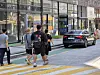 A group of YouTubers roam around the neighborhood around Bucheon Station in Gyeonggi on July 29.