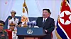 North Korea's leader Kim Jong-un speaks during a military occasion held on June 23 in a footage carried by Korean Central TV.  /  구축함 최현호 취역식서 축하연설하는 김정은 (서울=연합뉴스) 김정은 북한 국무위원장이 지난 23일 신형 다목적 구축함 최현호 취역식에서 축하연설을 했다고 조선중앙TV가 24일 보도했다. [조선중앙TV 화면] 2026.6.24 [국내에서만 사용가능. 재배포 금지. For Use Only in the Republic of Korea. No Redistribution] nkphoto@yna.co.kr/2026-06-24 10:48:06/
