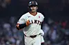 San Francisco Giants' Jung Hoo Lee rounds the bases after hitting a solo home run against the Houston Astros during the fifth inning of a baseball game in San Francisco, Monday, Aug. 10, 2026. (AP Photo/Jed Jacobsohn)/2026-08-11 12:18:51/