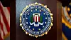 An FBI seal is displayed on a podium before a news conference at the field office in Portland on Jan. 16, 2025.