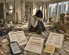 A person struggles as a contractor for renovation work vanished after pocketing deposit in an image created by generative AI.