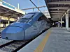 A high-speed train KTX-Eum is seen at boarding platform at Gangneung Station in Gangwon on Dec. 30, 2025.