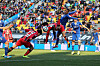 A scene from a match between Suwon Samsung Bluewings and FC Seoul on Nov. 9, 2014.