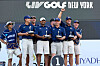 Aug 9, 2026; Bedminster, New Jersey, USA; Team Crushers celebrates the team win after the final round of the LIV Golf New York tournament at Trump National Bedminster. Mandatory Credit: Dennis Schneidler-Imagn Images/2026-08-10 06:31:58/