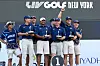 Aug 9, 2026; Bedminster, New Jersey, USA; Team Crushers celebrates the team win after the final round of the LIV Golf New York tournament at Trump National Bedminster. Mandatory Credit: Dennis Schneidler-Imagn Images/2026-08-10 06:31:58/