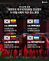 An image informing venues and kickoff times for Korea's international football friendly matches in September and October