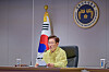 President Lee Jae Myung presides over a security meeting at the Blue House in Jongno-District, central Seoul, on Aug. 18.