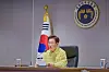 President Lee Jae Myung presides over a security meeting at the Blue House in Jongno-District, central Seoul, on Aug. 18.